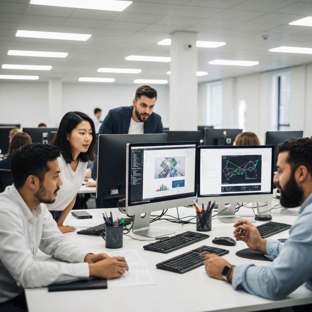 Team collaboration with multiple monitors